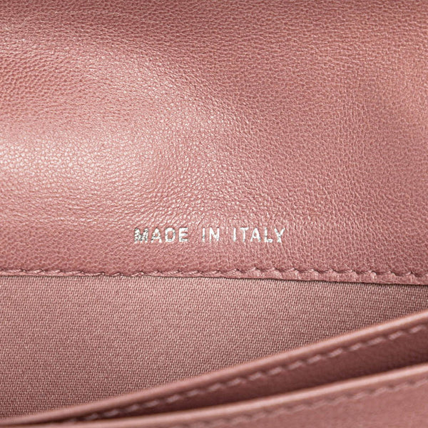 シャネル カメリア ココマーク 長財布 ブラック ピンク ラムスキン レディース CHANEL 【中古】