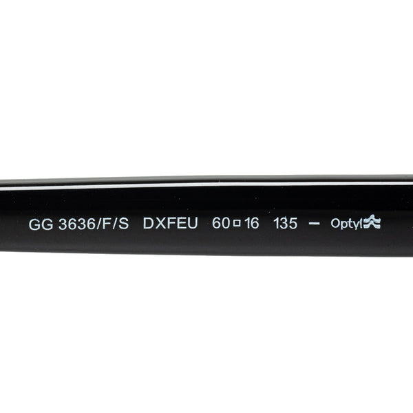 グッチ ディアマンテ インターロッキングG サングラス ブラック ゴールド プラスチック レディース GUCCI 【中古】