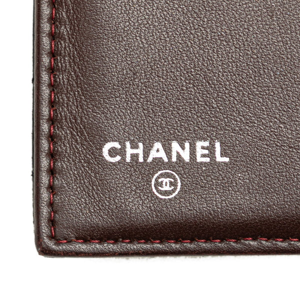 シャネル マトラッセ ココマーク 長財布 ブラック ラムスキン レディース CHANEL 【中古】