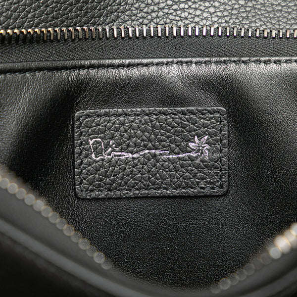 ディオール ×CACTUS JACK カクタスジャック サドル ボディバッグ アームポーチ ブラック レザー レディース Dior 【中古】