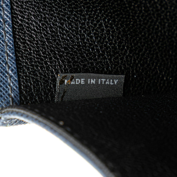 プラダ サフィアーノ ビジネスバッグ ショルダーバッグ 2WAY ネイビー レザー メンズ PRADA 【中古】