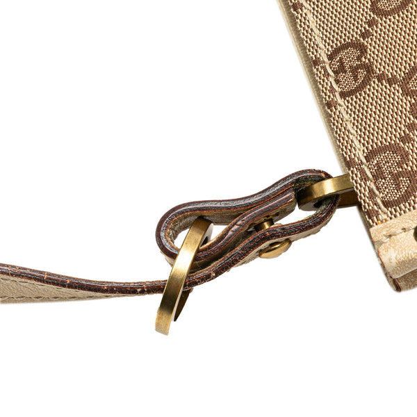 グッチ GGキャンバス ワンショルダーバッグ トートバッグ 110232 ベージュ キャンバス レザー レディース GUCCI 【中古】