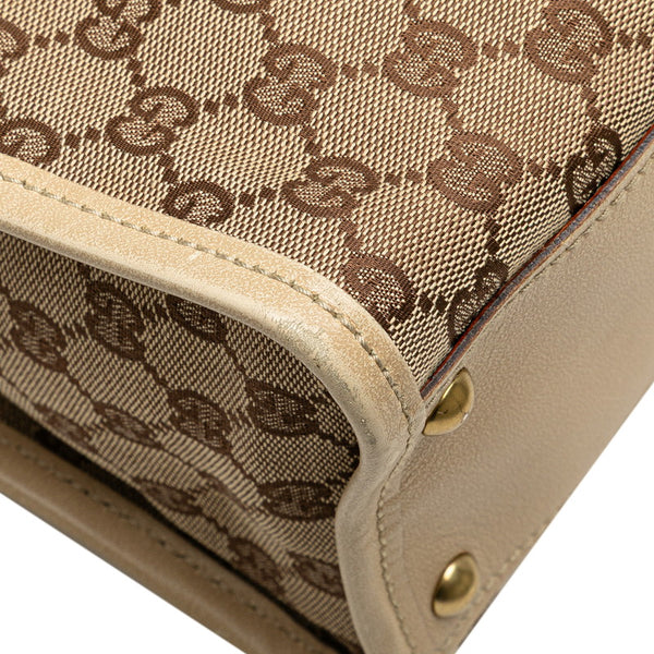 グッチ GGキャンバス ワンショルダーバッグ トートバッグ 110232 ベージュ キャンバス レザー レディース GUCCI 【中古】