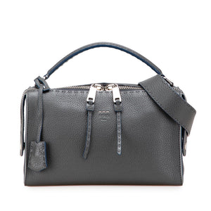 フェンディ セレリア レイ ハンドバッグ ショルダーバッグ 2WAY 8BL137 グレー レザー レディース FENDI 【中古】