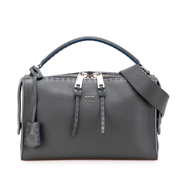フェンディ セレリア レイ ハンドバッグ ショルダーバッグ 2WAY 8BL137 グレー レザー レディース FENDI 【中古】