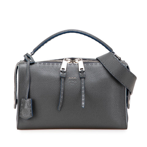 フェンディ セレリア レイ ハンドバッグ ショルダーバッグ 2WAY 8BL137 グレー レザー レディース FENDI 【中古】
