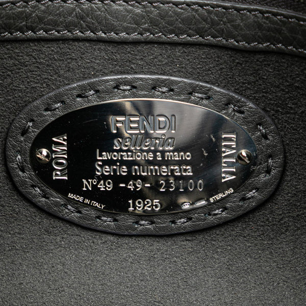 フェンディ セレリア レイ ハンドバッグ ショルダーバッグ 2WAY 8BL137 グレー レザー レディース FENDI 【中古】