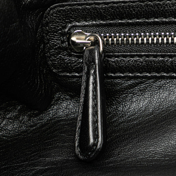 ディオール カナージュ レディディオール ハンドバッグ ブラック ラムスキン レディース Dior 【中古】