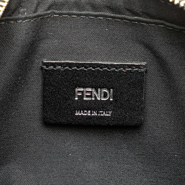 フェンディ ダイアゴナル カメラバッグ ショルダーバッグ 7M0286 ブラック レザー レディース FENDI 【中古】