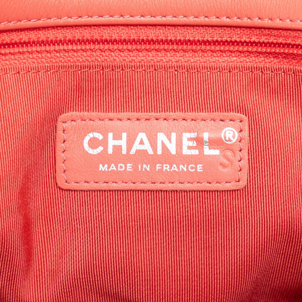 シャネル マトラッセ ココマーク チェーン ショルダーバッグ ピンク レザー レディース CHANEL 【中古】