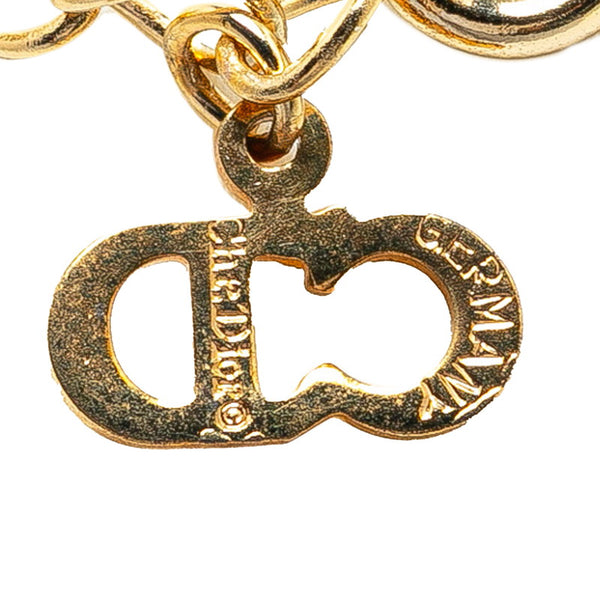 ディオール CDロゴ ネックレス ゴールド メッキ レディース Dior 【中古】
