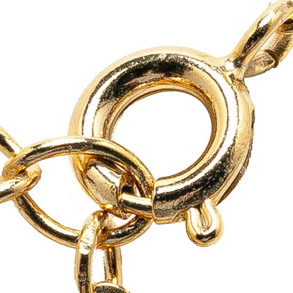 ディオール CDロゴ ネックレス ゴールド メッキ レディース Dior 【中古】