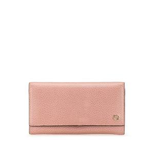 グッチ インターロッキングG 長財布 449279 ピンク レザー レディース GUCCI 【中古】