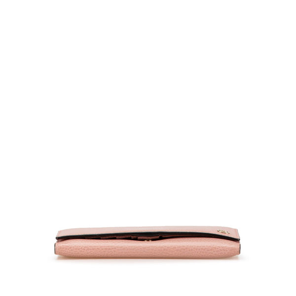 グッチ インターロッキングG 長財布 449279 ピンク レザー レディース GUCCI 【中古】