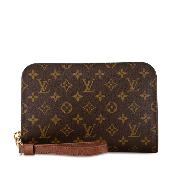 ルイ ヴィトン モノグラム オルセー クラッチバッグ セカンドバッグ M51790 ブラウン PVC レザー メンズ LOUIS VUITTON 【中古】