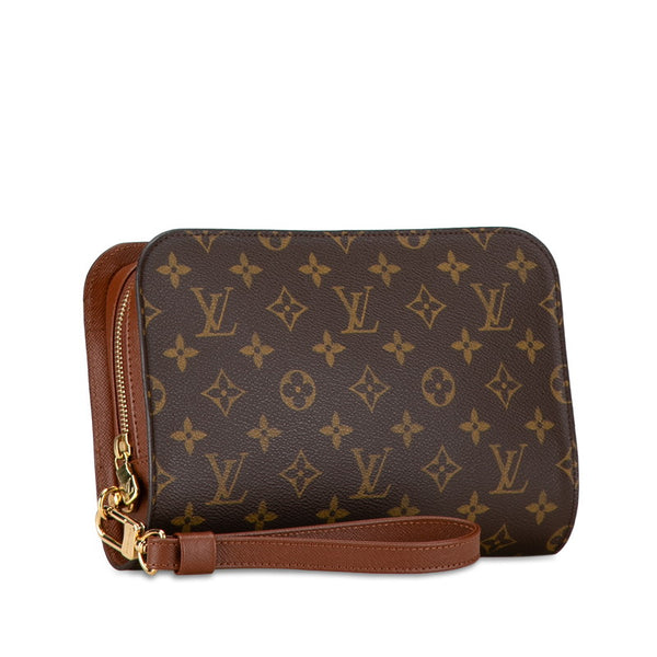 ルイ ヴィトン モノグラム オルセー クラッチバッグ セカンドバッグ M51790 ブラウン PVC レザー メンズ LOUIS VUITTON 【中古】
