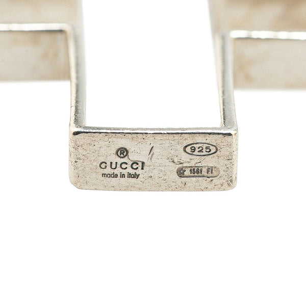 グッチ クロス 十字架 ネックレス SV925 シルバー レディース GUCCI 【中古】