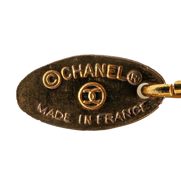 シャネル ヴィンテージ サークル ロゴ ネックレス ゴールド メッキ レディース CHANEL 【中古】