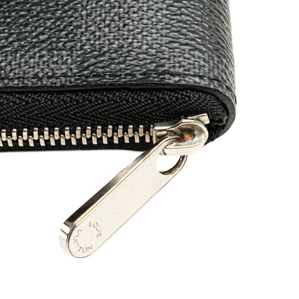 ルイ ヴィトン ダミエグラフィット ジッピーコインパース コインケース 小銭入れ N63076 ブラック PVC レザー メンズ LOUIS VUITTON 【中古】