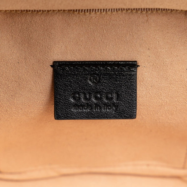 グッチ GGマーモント リュック バックパック バニティバッグ 598594 ブラック レザー レディース GUCCI 【中古】