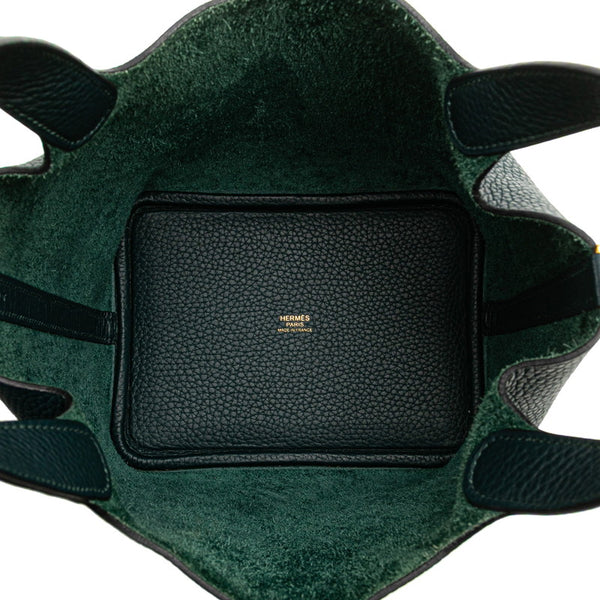 エルメス ピコタンロックPM ハンドバッグ グリーン トリヨンクレマンス レディース HERMES 【中古】