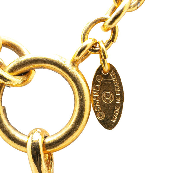 シャネル 31 RUE CAMBON カンボン ひし形 モチーフ ネックレス ゴールド メッキ レディース CHANEL 【中古】