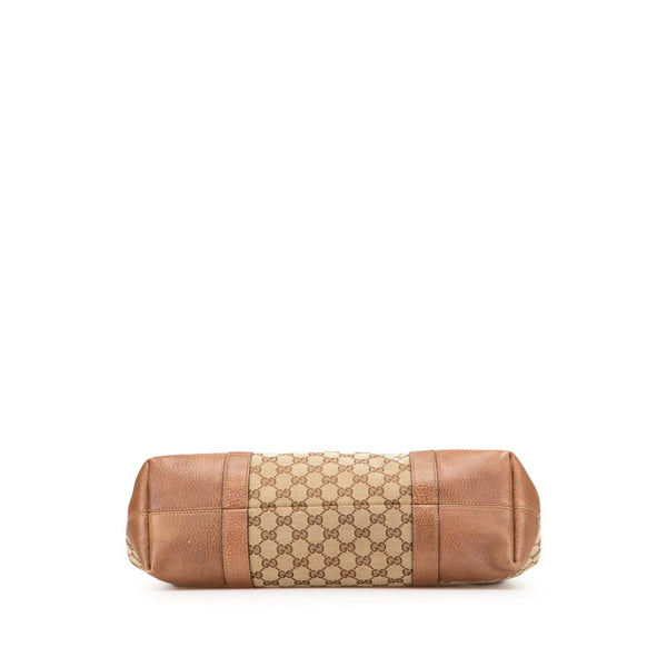 グッチ GGキャンバス ミスGG トートバッグ 353122 ベージュ レザー キャンバス レディース GUCCI 【中古】