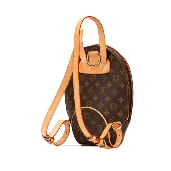 ルイ ヴィトン モノグラム エリプス サック アド リュック バックパック M51125 ブラウン PVC レザー レディース LOUIS VUITTON 【中古】
