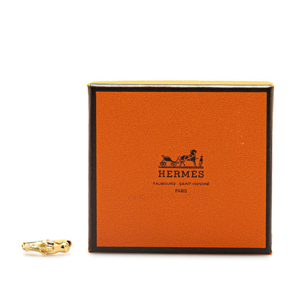エルメス シュバルホース リング 指輪 ゴールド メッキ レディース HERMES 【中古】