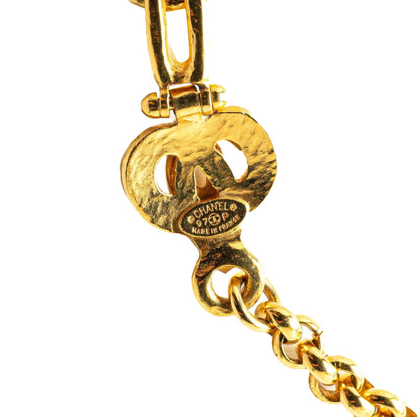 シャネル ヴィンテージ ココマーク ネックレス ゴールド メッキ レディース CHANEL 【中古】