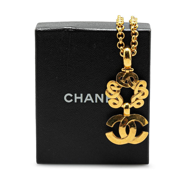 シャネル ヴィンテージ ココマーク ネックレス ゴールド メッキ レディース CHANEL 【中古】