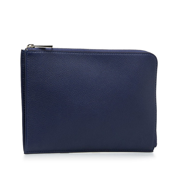ルイ ヴィトン ポシェット ジュールPM クラッチバッグ フラットポーチ R99587 ネイビー トリヨンレザー メンズ LOUIS VUITTON 【中古】