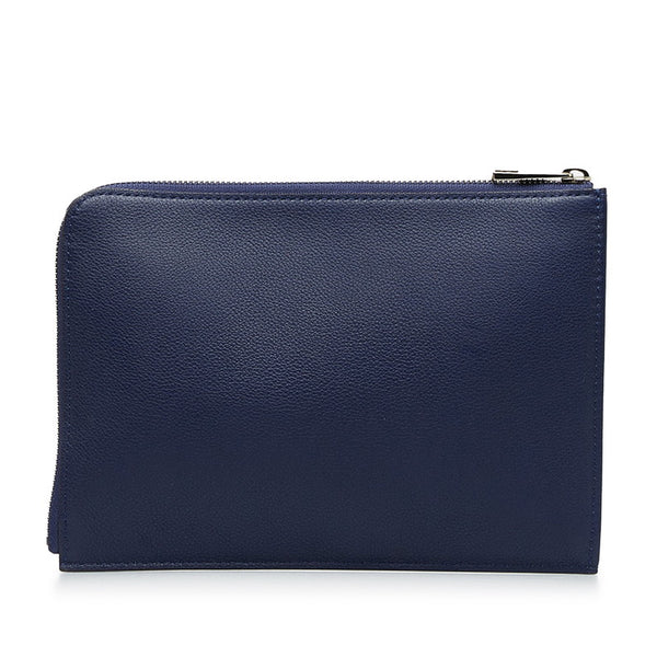 ルイ ヴィトン ポシェット ジュールPM クラッチバッグ フラットポーチ R99587 ネイビー トリヨンレザー メンズ LOUIS VUITTON 【中古】