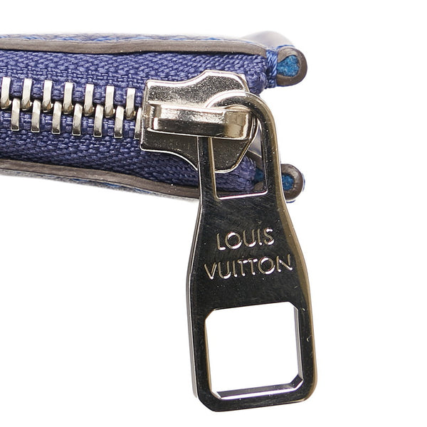 ルイ ヴィトン ポシェット ジュールPM クラッチバッグ フラットポーチ R99587 ネイビー トリヨンレザー メンズ LOUIS VUITTON 【中古】