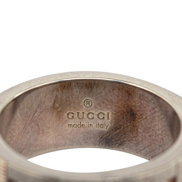 グッチ ブランデッドG リング 指輪 #14 032661 SV925 シルバー レディース GUCCI 【中古】