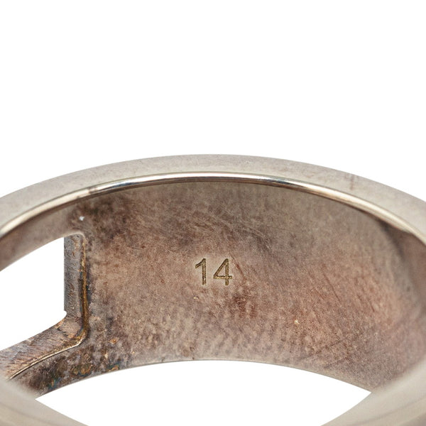 グッチ ブランデッドG リング 指輪 #14 032661 SV925 シルバー レディース GUCCI 【中古】