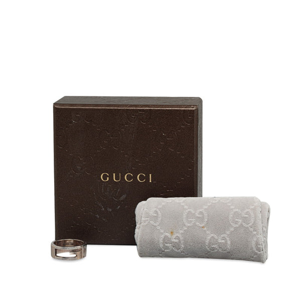 グッチ ブランデッドG リング 指輪 #14 032661 SV925 シルバー レディース GUCCI 【中古】
