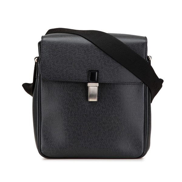 ルイ ヴィトン タイガ ヤランガ 斜め掛け ショルダーバッグ M30822 アルドワーズ ブラック レザー メンズ LOUIS VUITTON 【中古】