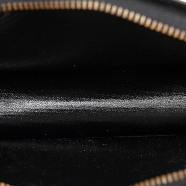 バーバリー ポーチ ブラック ベージュ レザー キャンバス レディース BURBERRY 【中古】