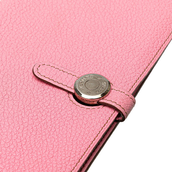 エルメス ドゴンロング 長財布 ピンク トリヨンクレマンス レディース HERMES 【中古】