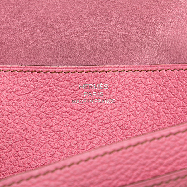 エルメス ドゴンロング 長財布 ピンク トリヨンクレマンス レディース HERMES 【中古】