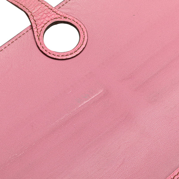 エルメス ドゴンロング 長財布 ピンク トリヨンクレマンス レディース HERMES 【中古】