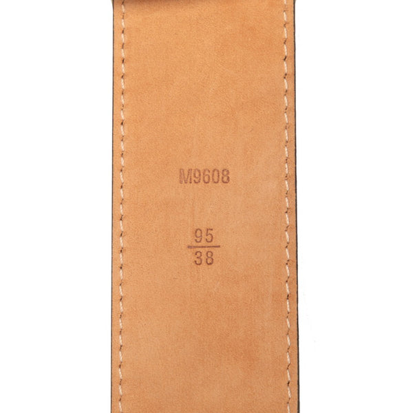ルイ ヴィトン モノグラム サンチュール ベルト 38/95 M9608 ブラウン PVC レザー メンズ LOUIS VUITTON 【中古】