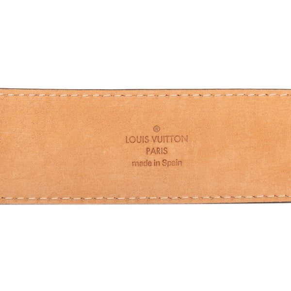 ルイ ヴィトン モノグラム サンチュール ベルト 38/95 M9608 ブラウン PVC レザー メンズ LOUIS VUITTON 【中古】
