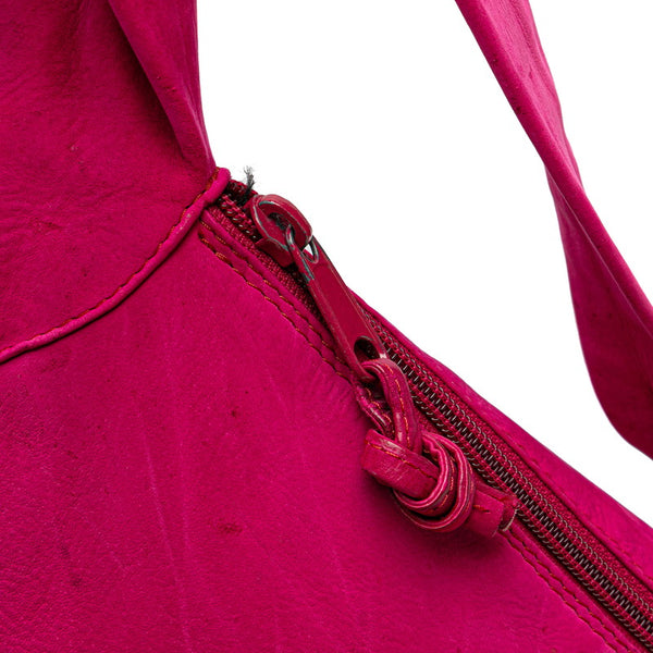 ボッテガヴェネタ タッセル 斜め掛け ショルダーバッグ ピンク スエード レディース BOTTEGAVENETA 【中古】