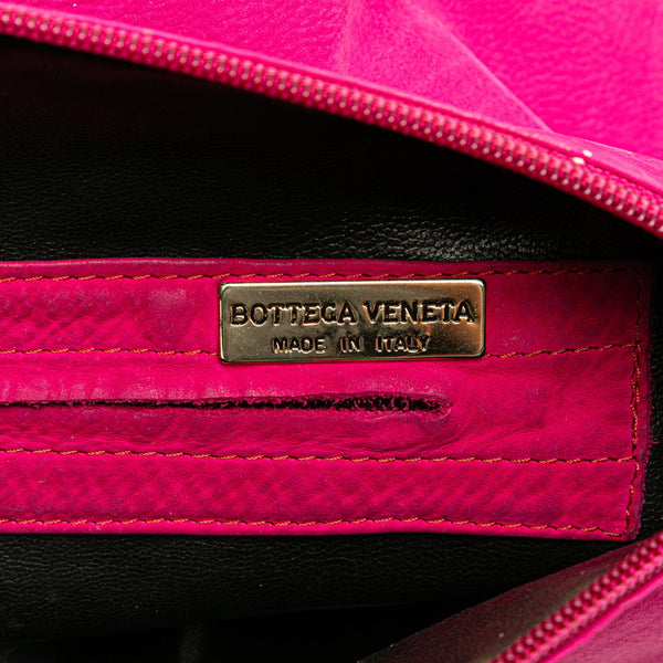 ボッテガヴェネタ タッセル 斜め掛け ショルダーバッグ ピンク スエード レディース BOTTEGAVENETA 【中古】