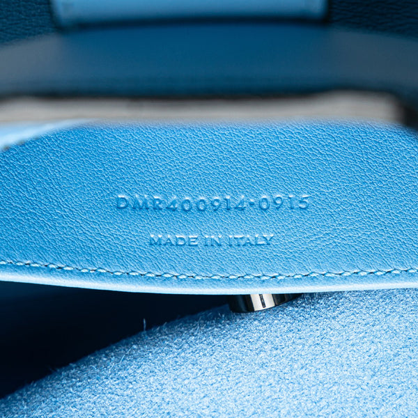 サンローラン ベイビーカバス 斜め掛け ハンドバッグ ショルダーバッグ 2WAY 424868 ライトブルー レザー レディース SAINT LAURENT 【中古】