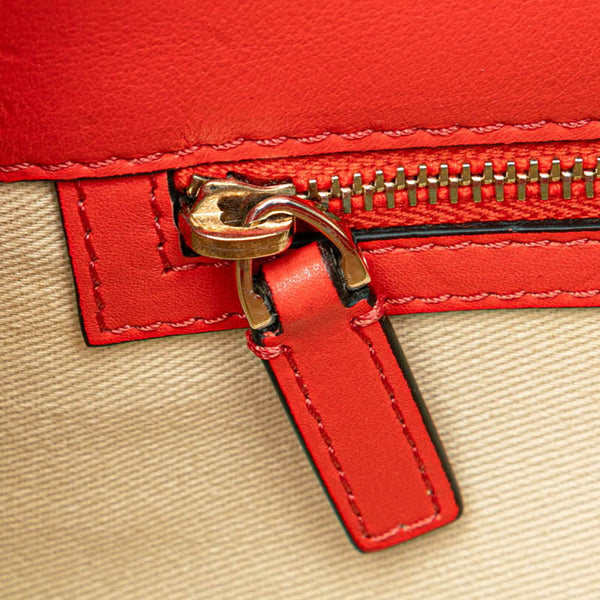 ヴァレンティノ ロックスタッズ チェーン ショルダーバッグ オレンジ ゴールド レザー レディース VALENTINO 【中古】