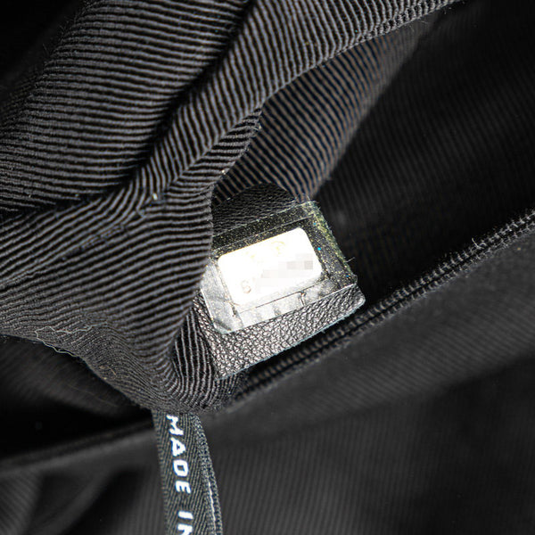 シャネル 2.55 チョコバー チェーン ショルダーバッグ ブラック ラムスキン レディース CHANEL 【中古】