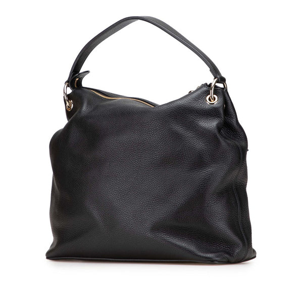 グッチ インターロッキングG ソーホー ハンドバッグ ショルダーバッグ 2WAY 536194 ブラック レザー レディース GUCCI 【中古】